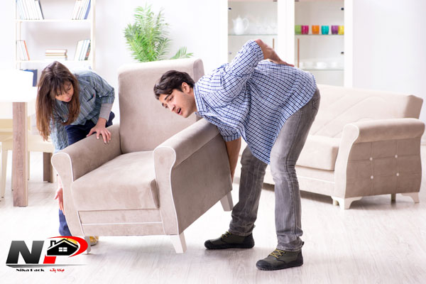 کمردرد حمل اثاثیه